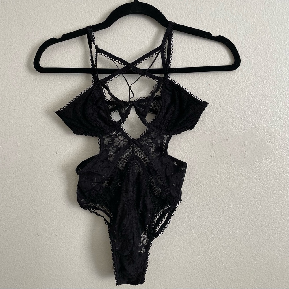 For Love and Lemons Skivvies lingerie bodysuit (S)
